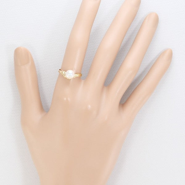 18K Yellow Gold Pearl Ring for Women - Elegant & Timeless Pearl Jewelry Gift for Her - Perfect for Weddings, Anniversaries & Special Occasions