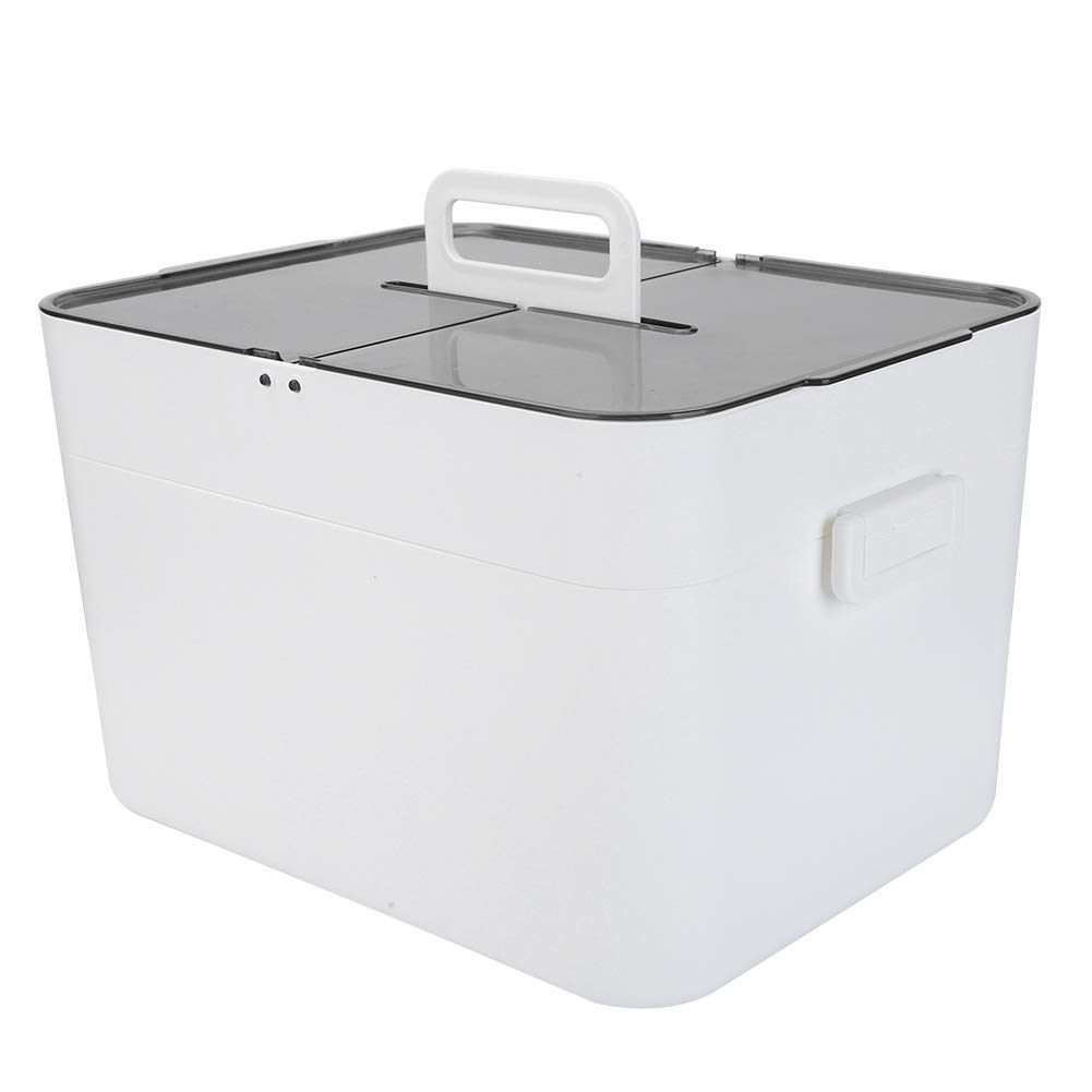 Large Double-Layer First Aid Storage Box - Portable Emergency Kit Organizer for Home, Car & Travel - Family Medical Cabinet & Essential Supplies Storage Solution