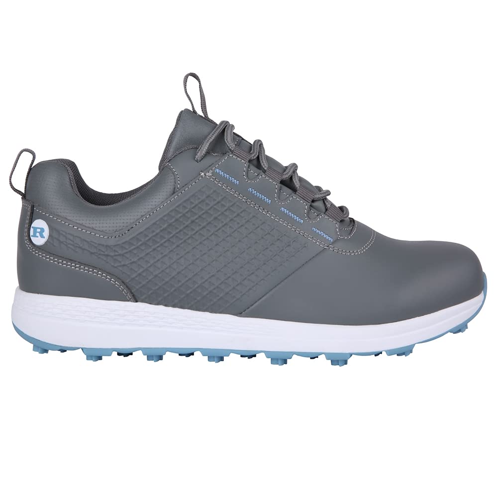 Ram Golf Accubar Ladies Grey/Blue Golf Shoes Size 8 - Perfect for Women's Golfing and Outdoor Sports