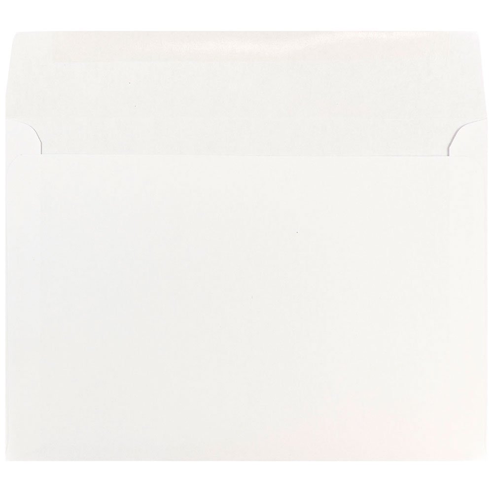 JAM PAPER 7 x 10 Inch White Booklet Commercial Envelopes - Bulk Pack of 500 - Perfect for Business Mailings, Invoices & Office Correspondence