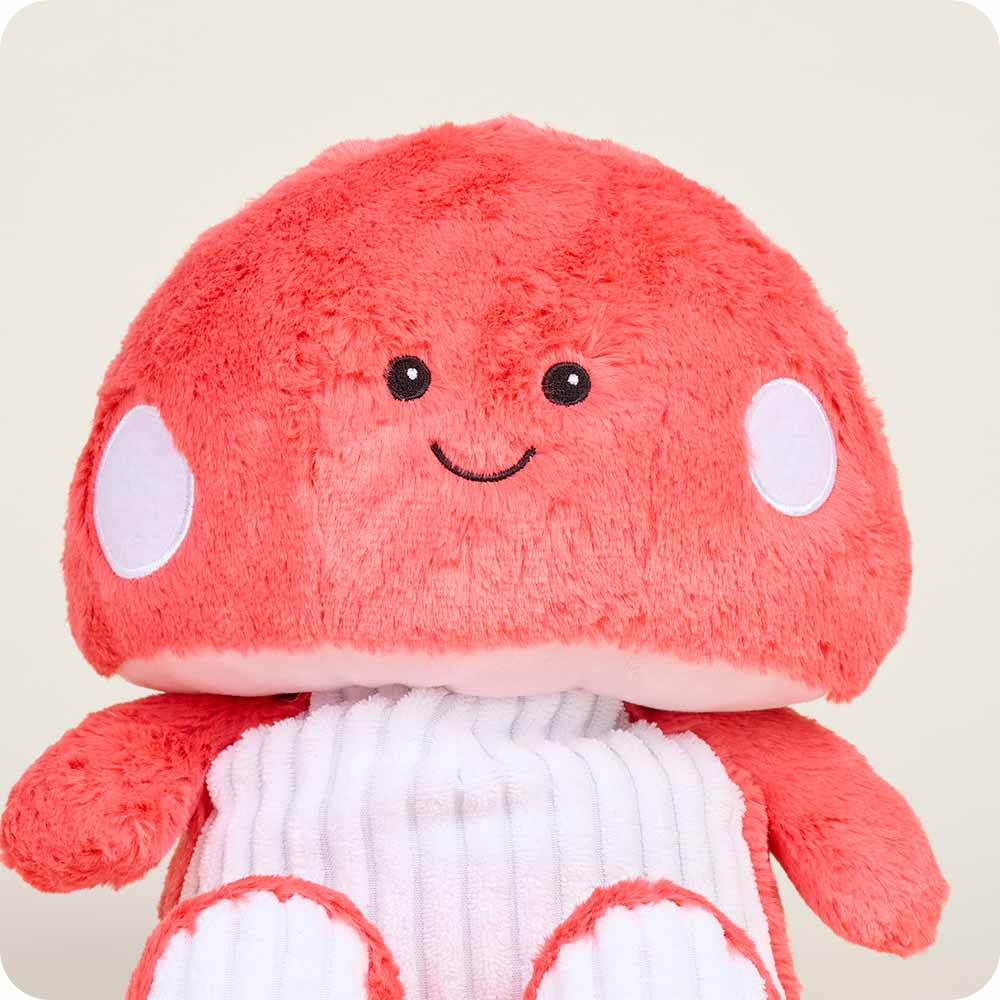 Red Mushroom Warmies - Soft Plush Microwaveable Heating Pad for Kids & Adults - Perfect for Relaxation, Stress Relief & Pain Relief