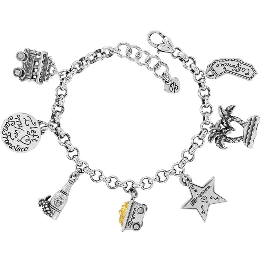 California State Charm Bracelet - Unique Handmade Jewelry for Women & Girls - Perfect for Gifts, Travel Souvenirs & Everyday Wear