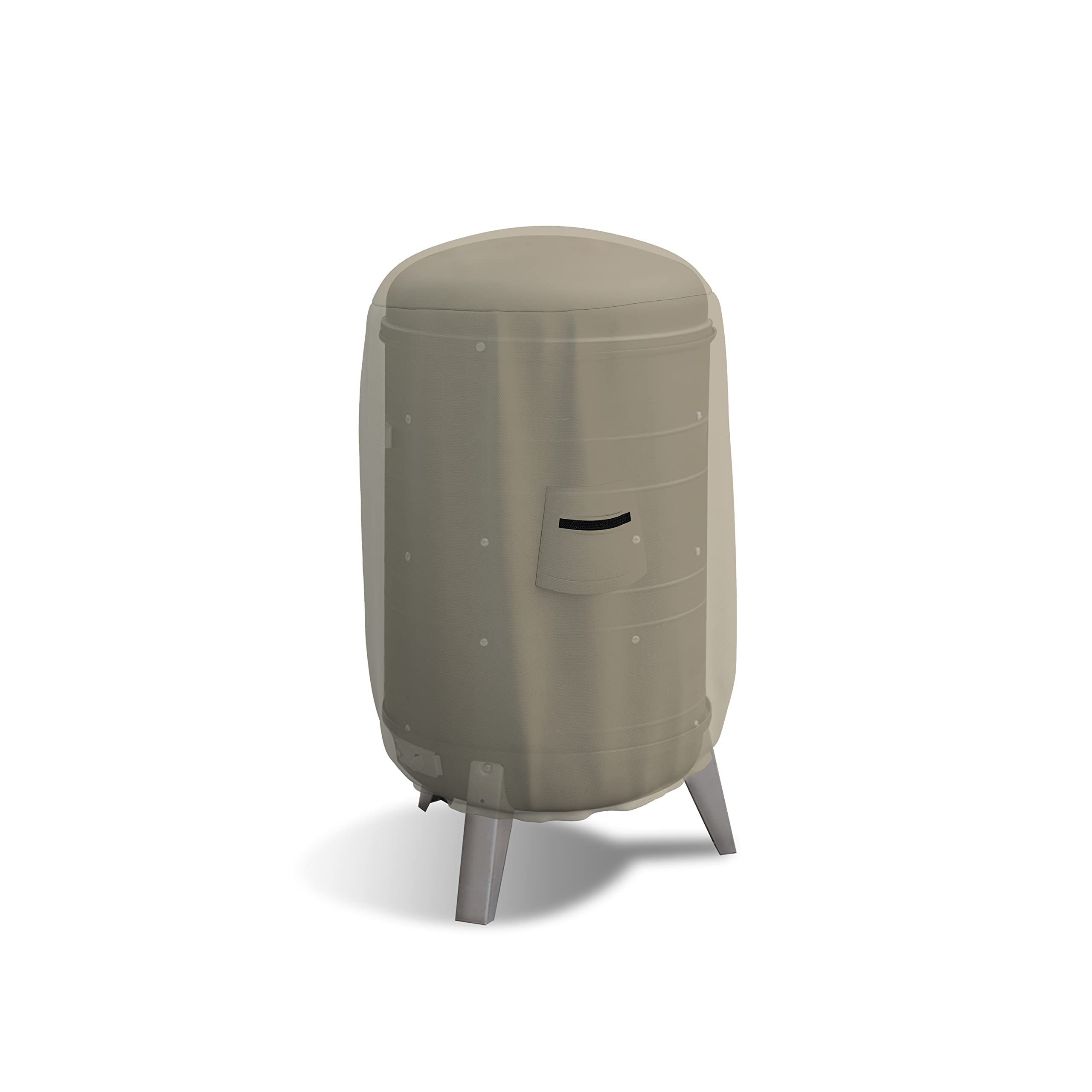 Premium 12 Oz Waterproof BBQ Smoker Cover - UV & Weather Resistant for Dome, Bullet, Barrel, Kettle & Drum Grills (19