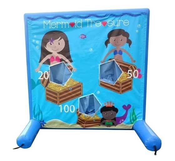 Sealed Air Frame Game Set with Frame, Panel, Air Pump, Balls & Storage Bag - Outdoor Toss Game for Backyard, Carnival, School & Birthday Party Activities