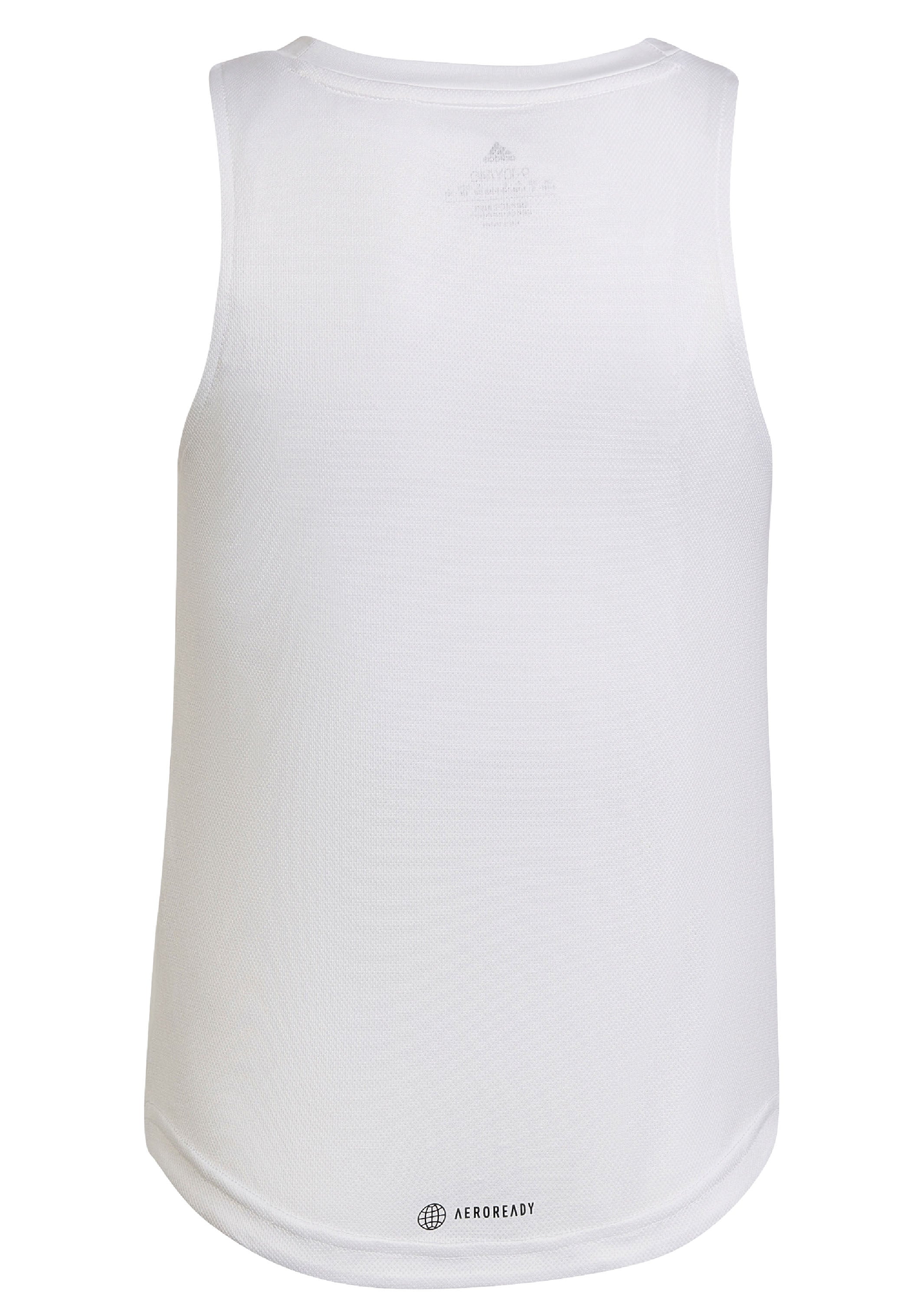 Adidas Girls Aeroready Designed to Move Brandlove Tank Top - Breathable Workout Top for Running, Yoga & Gym - HM4461