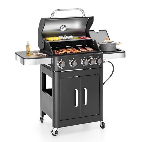 4 Burner, Black