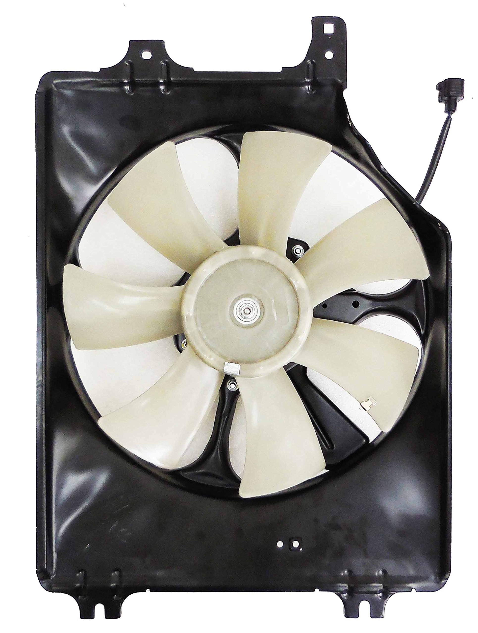 DEPO 327-55017-200 Replacement A/C Condenser Fan Assembly - Aftermarket Cooling Fan for Car AC System - Perfect for Honda, Toyota, Nissan Vehicle Repair & Maintenance