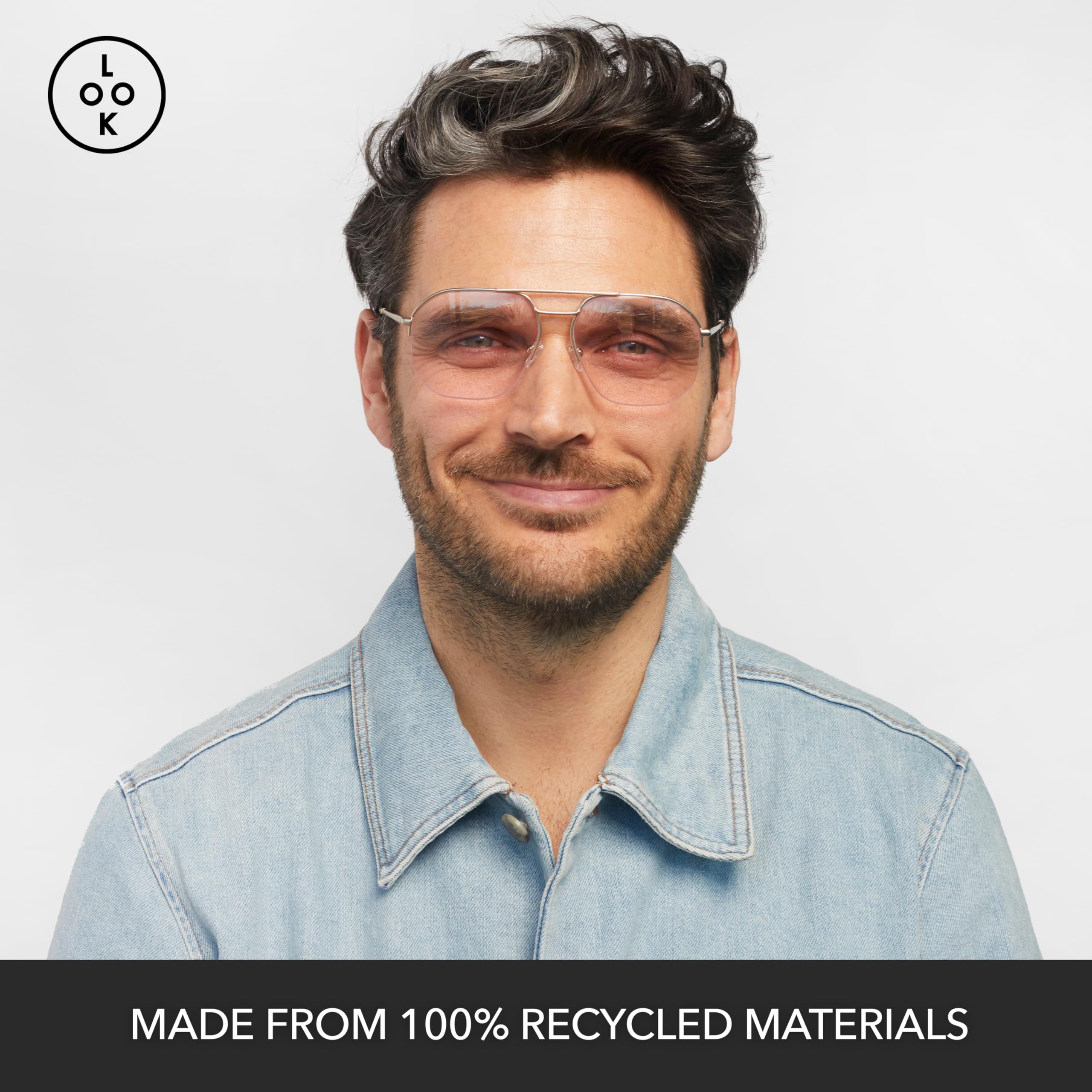 LOOK OPTIC Muse Tint Readers - Stylish Unisex Reading Glasses with High Optical Quality, Comfortable & Scratch Resistant - Perfect for Reading, Computer Work & Outdoor Use