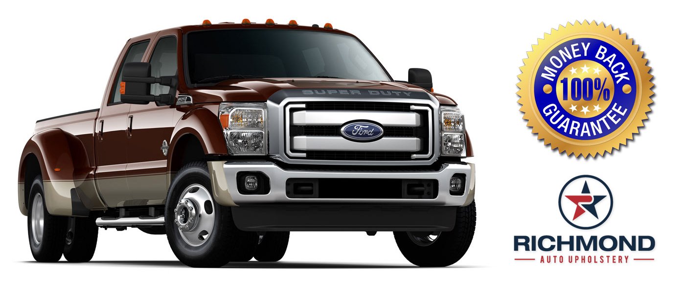 2008 Ford F250 F350 King Ranch Leather Steering Wheel Cover for Trucks