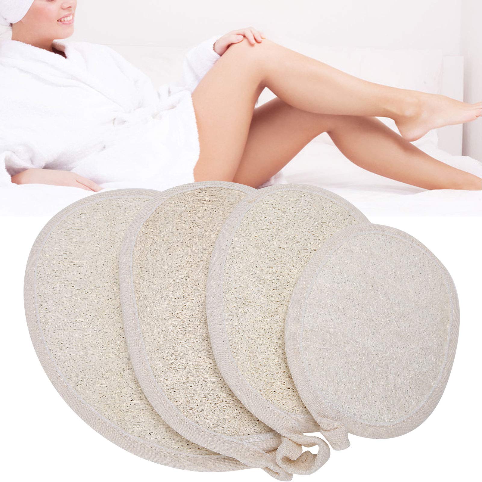 Organic Loofah Sponge for Women - Natural Exfoliating Bath & Shower Body Scrubber | Eco-Friendly & Hypoallergenic for Sensitive Skin | Deep Cleansing & Skin Texture Improvement | Perfect for Shower, Spa, Travel & Sustainable Gifts | Use Cases: Gentle Exfoliation, Relaxing Baths, Post-Workout Refresh, Home Spa Treatments, Travel Hygiene & Sustainable Gift Giving
