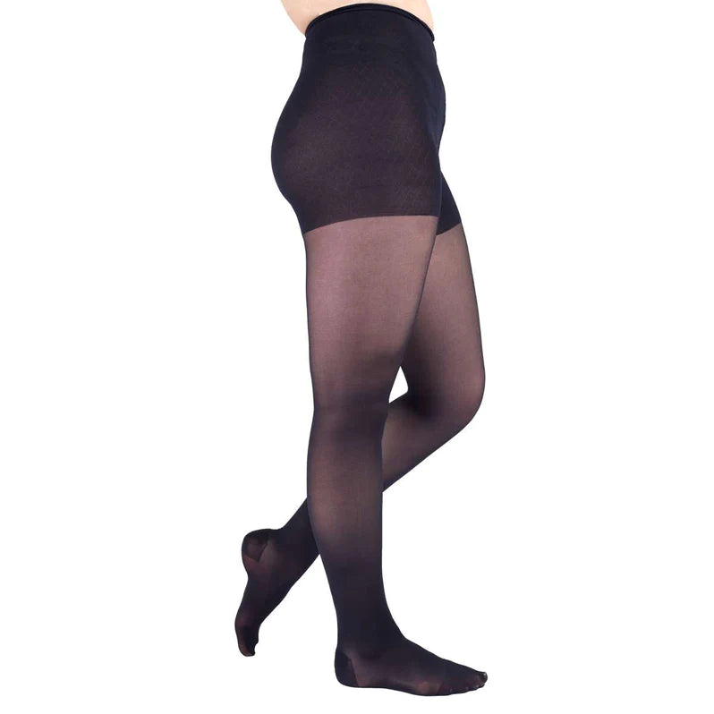 Medi Sheer & Soft 15-20mmHg Closed Toe Compression Pantyhose with Non-Adjustable Waistband - Perfect for Travel, Pregnancy & Varicose Vein Relief