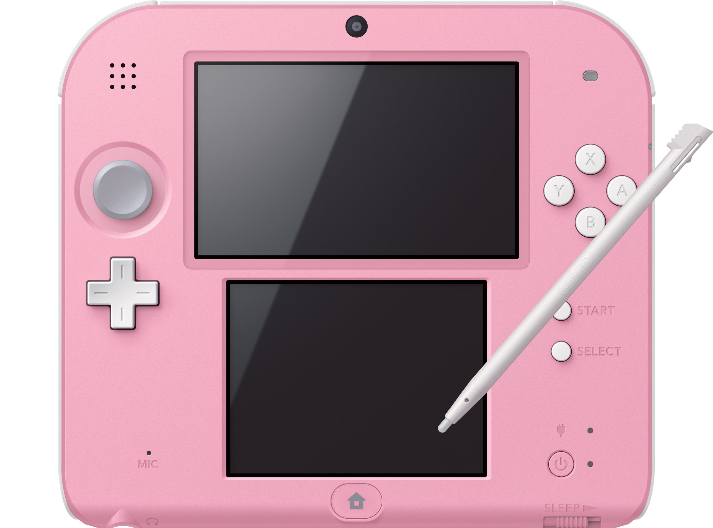 Nintendo 2DS Handheld Gaming Console - Pink & White Portable System | Play Mario, Pokemon & More On-The-Go | Perfect for Travel & Kids Entertainment