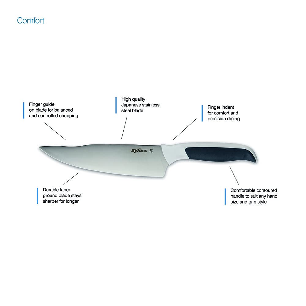 Zyliss E920252 Premium Stainless Steel Kitchen Prep Set - 3-Piece Knife Set with Shears & Peeler for Chopping, Slicing, Peeling - Perfect for Home Cooking, Meal Prep & Professional Kitchens