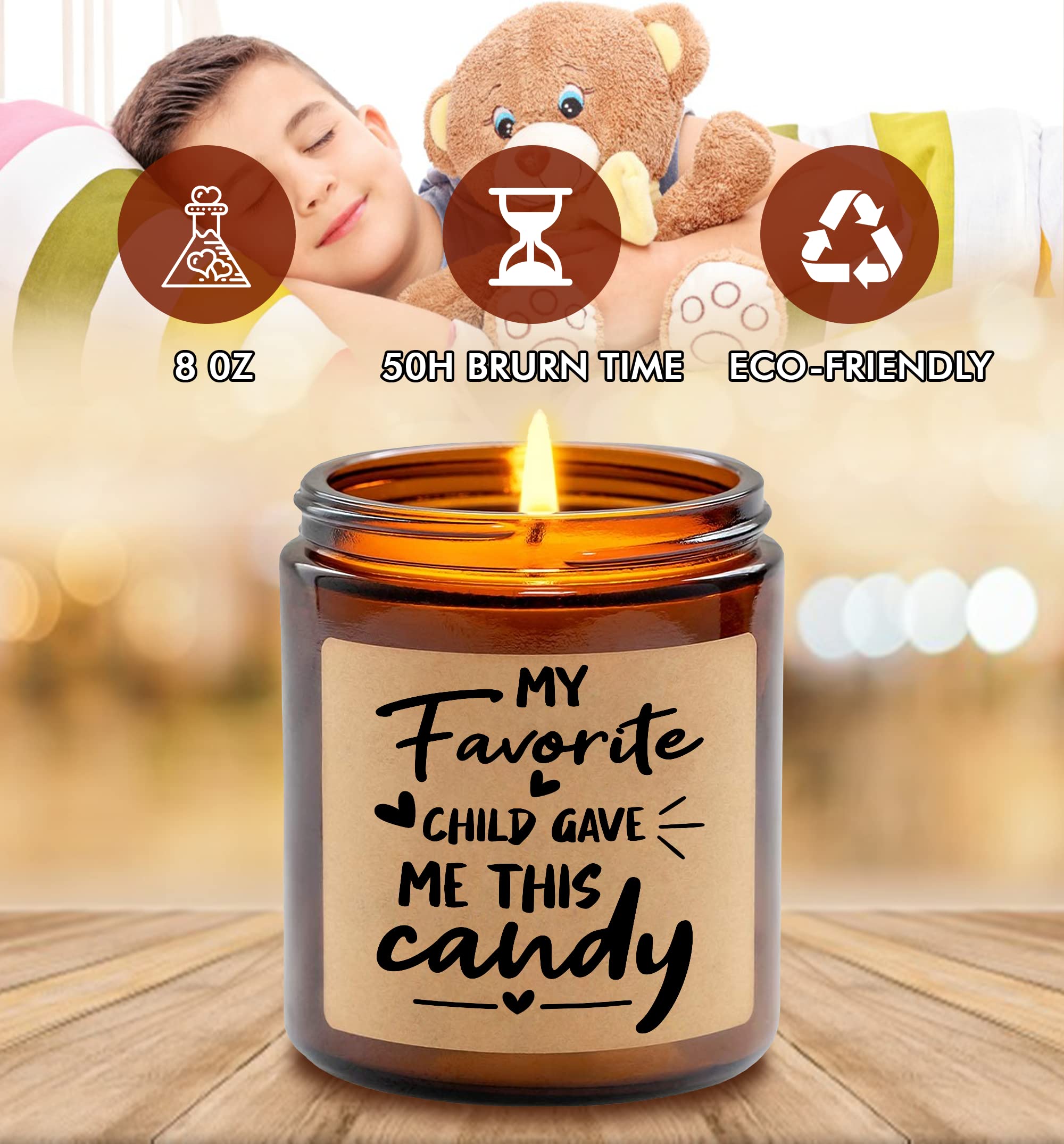 Funny Scented Soy Candle - Best Mom Dad Gift for Father's Day - Lavender Aroma for Relaxation