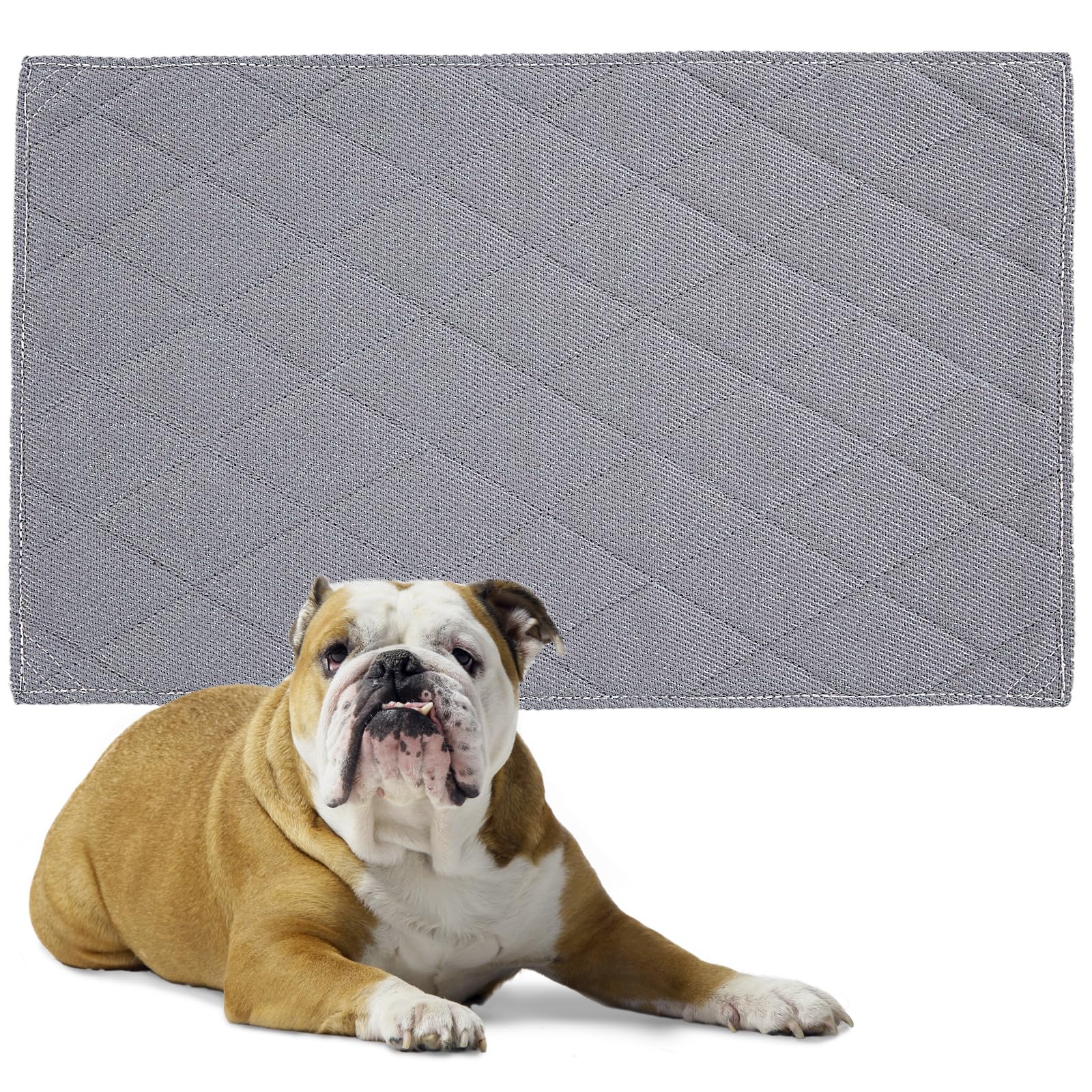 HOMBYS Chew Proof Dog Crate Pad - Indestructible Kennel Mat for Aggressive Chewers & Teething Puppies - Durable Water Resistant Pet Bed for Large Dog Cages (41