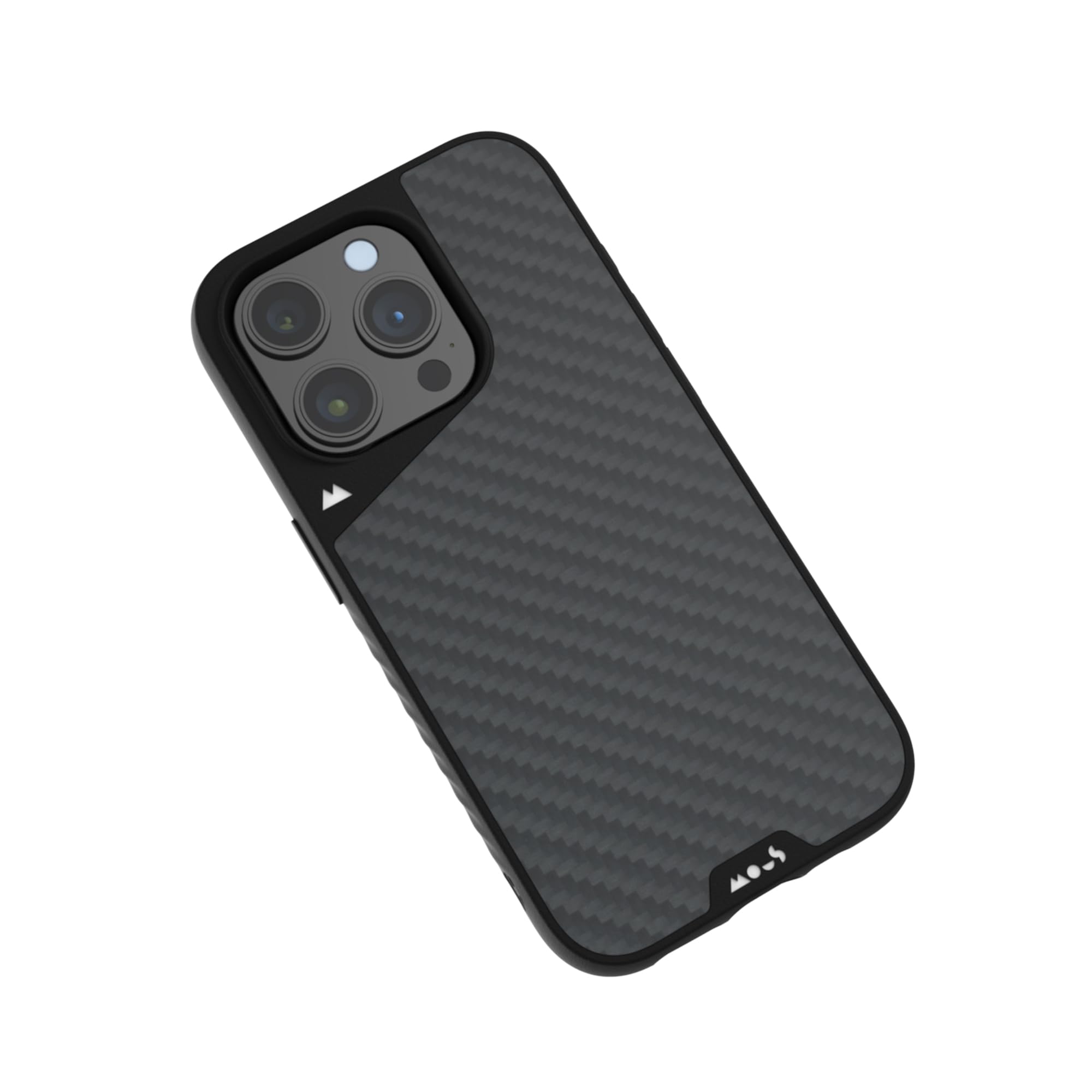 Mous Limitless 5.0 Carbon Fiber Case for iPhone 15 Pro - MagSafe Compatible Protective Phone Cover - Shockproof & Durable Design - Perfect for Outdoor Adventures, Work & Travel