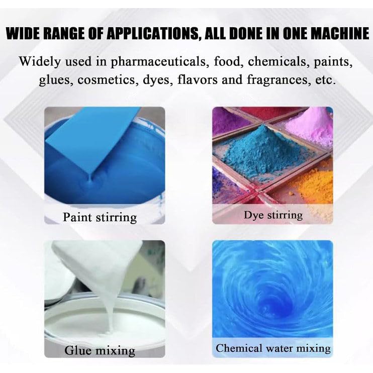 1 Ton Pneumatic Air Agitator Mixer Machine - IBC Tank Mixer with Folding Propeller & Support Hanger - Paint, Ink Stirring & Dissolving Solution for Industrial Mixing Applications