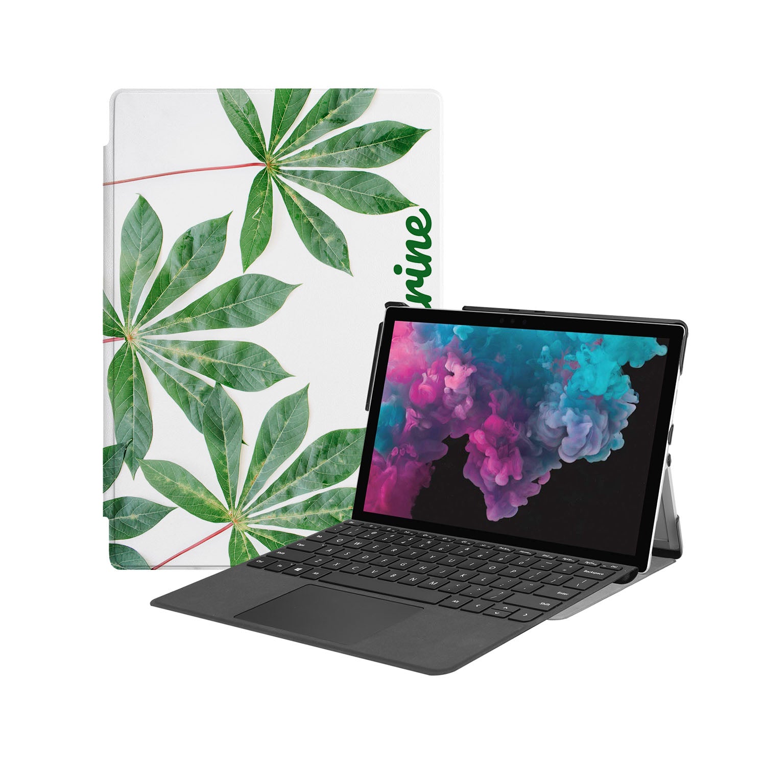 Microsoft Surface Case with Flat Flower Design - Durable Protective Cover for Microsoft Surface Pro/Go/Laptop - Perfect for Work, Travel, and School Use