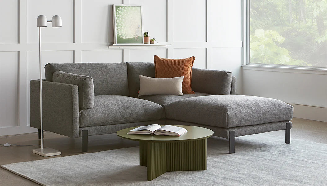 Silverlake Loft Bi Sectional Sofa - Modern 2-Piece Sectional Couch with Reversible Chaise for Living Room, Lounge & Apartment Decor