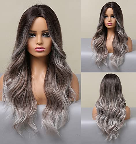 Platinum Blonde Ombre Lace Front Wig - Natural Looking Human Hair Wig for Women | Perfect for Cosplay, Parties & Daily Wear