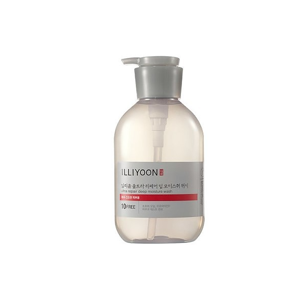 ILLIYOON Ultra Repair Deep Moisture Wash - Hydrating & Soothing Body Cleanser for Dry & Sensitive Skin | Perfect for Daily Shower & Post-Workout Care