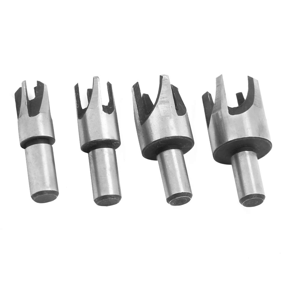 Premium Carbon Steel Tenon Cutter Drill Bit Set - High Hardness Wood Plug Cutter for Woodworking, Hole Saw Cutting with Bench Drill | Perfect for DIY Furniture Making, Cabinet Repair & Wood Joinery Projects