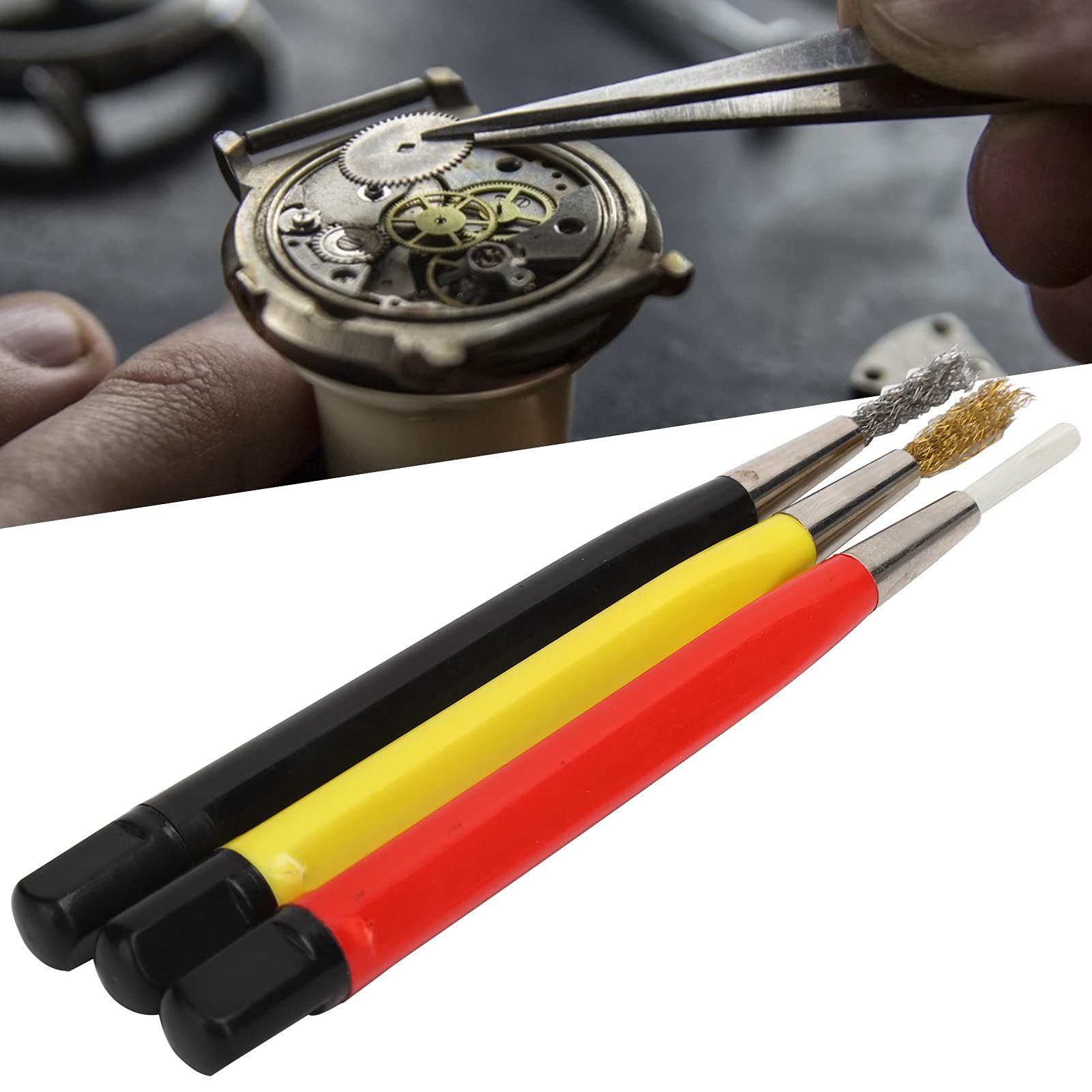 Rust Removal Pen - High-Quality Plastic Rust Eraser Brush for Watch Repair & Maintenance | Replaceable Watch Parts Tool | Perfect for DIY Watchmakers & Jewelry Cleaning