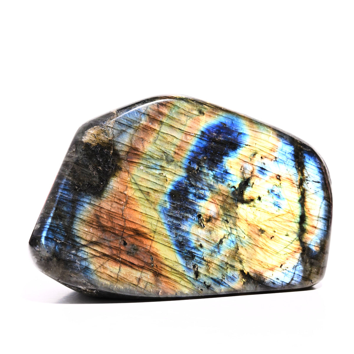 Natural Labradorite Free Form Polished Stone - Healing Crystal for Meditation, Home Decor & Jewelry Making | Spiritual Energy & Chakra Balancing