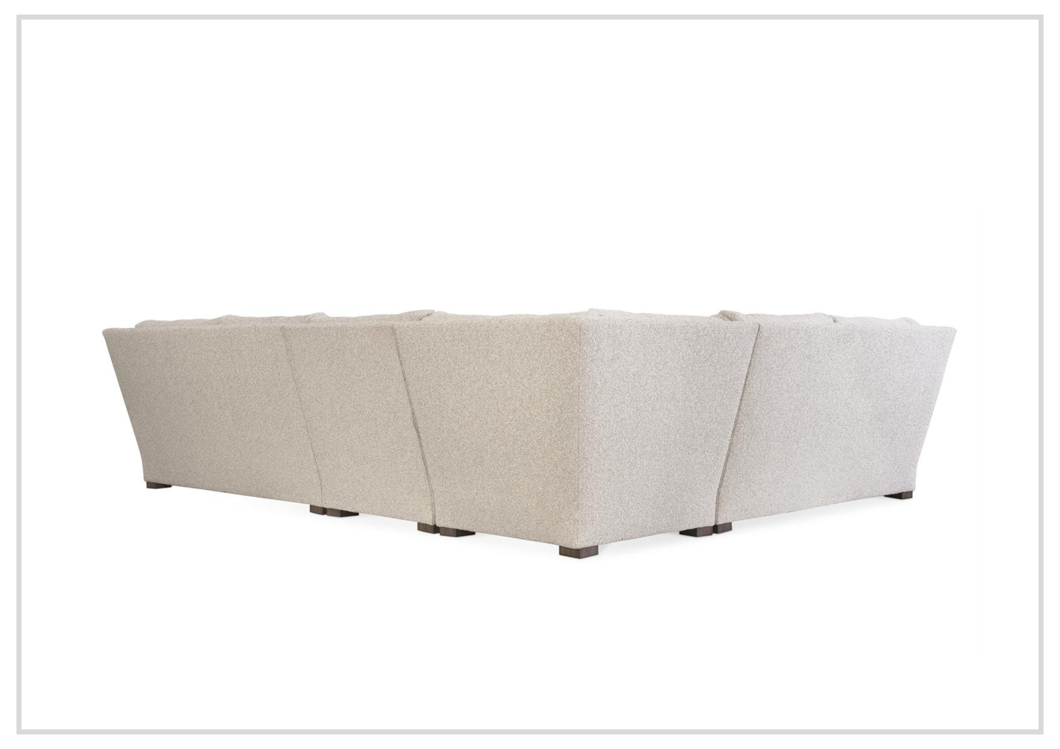 Bernhardt Ventura Beige Fabric Sectional Sofa - Modern Living Room Furniture for Comfortable Relaxation & Stylish Home Decor