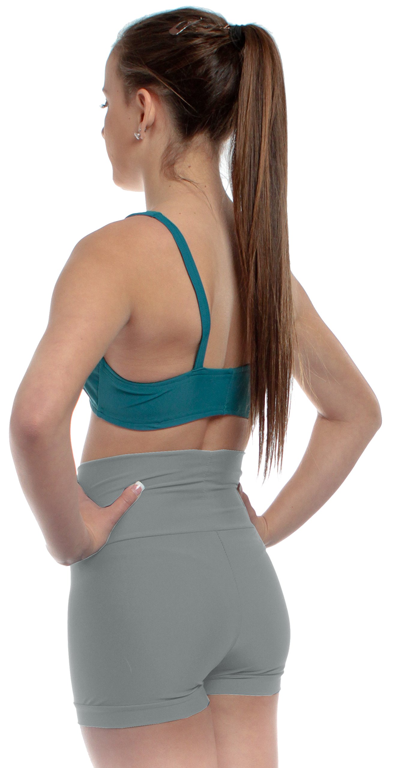 Women's High Waisted Dance Shorts - Stretchy Ballet & Yoga Workout Shorts for Adults - Perfect for Dance Class, Yoga, Gym & Fitness Training