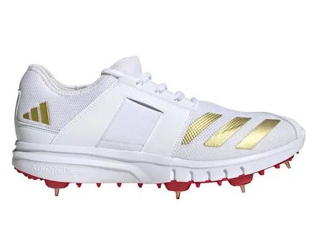 Adidas Howzat Spike Junior Gold Met Cricket Shoes 2025 - Lightweight Cricket Footwear for Kids | Perfect for Junior Cricket Matches & Training Sessions