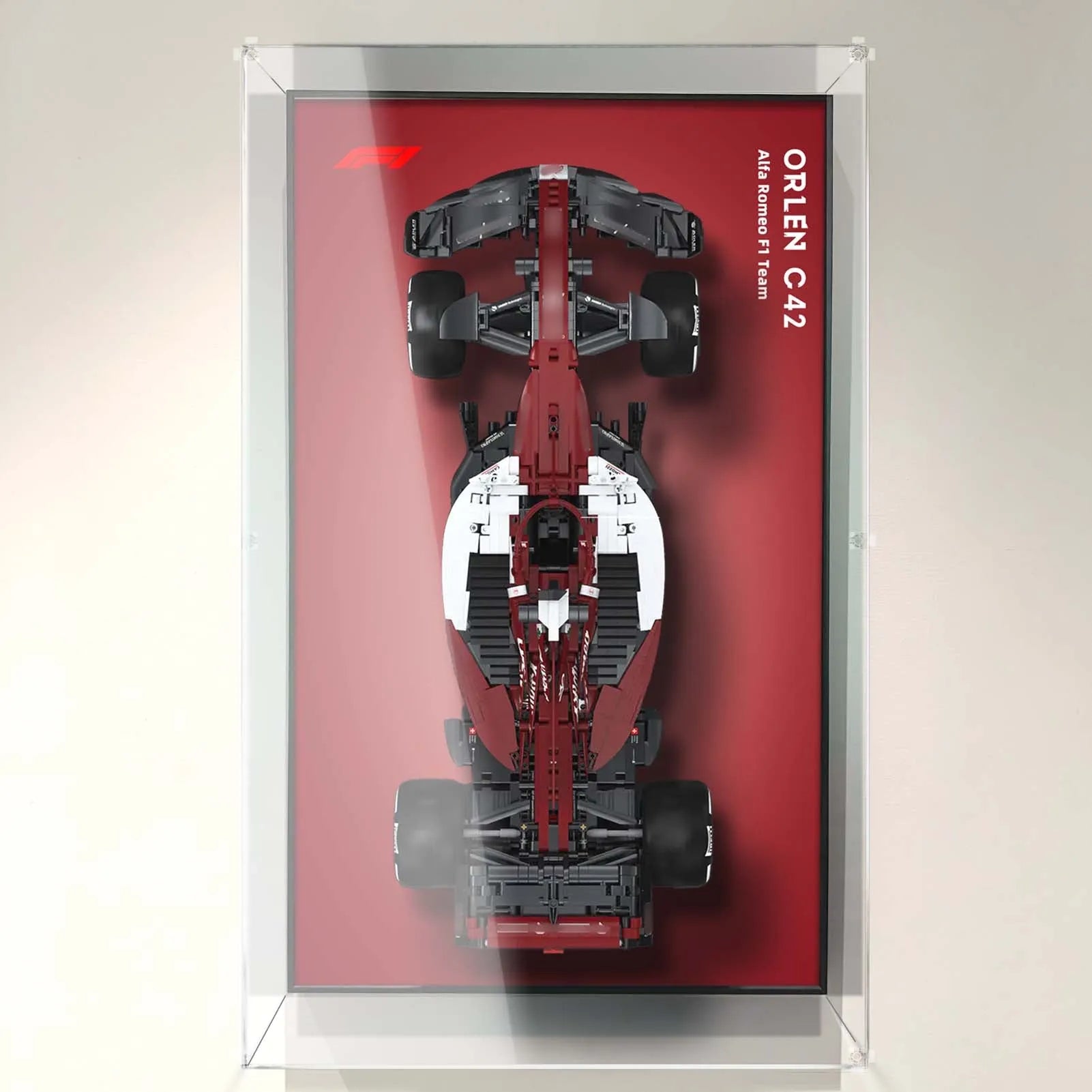 Alfa Romeo F1 Team ORLEN C42 C64005 Display Wall Mount - Premium Formula 1 Memorabilia for Home & Office Decor - Perfect for Racing Fans & Collectors