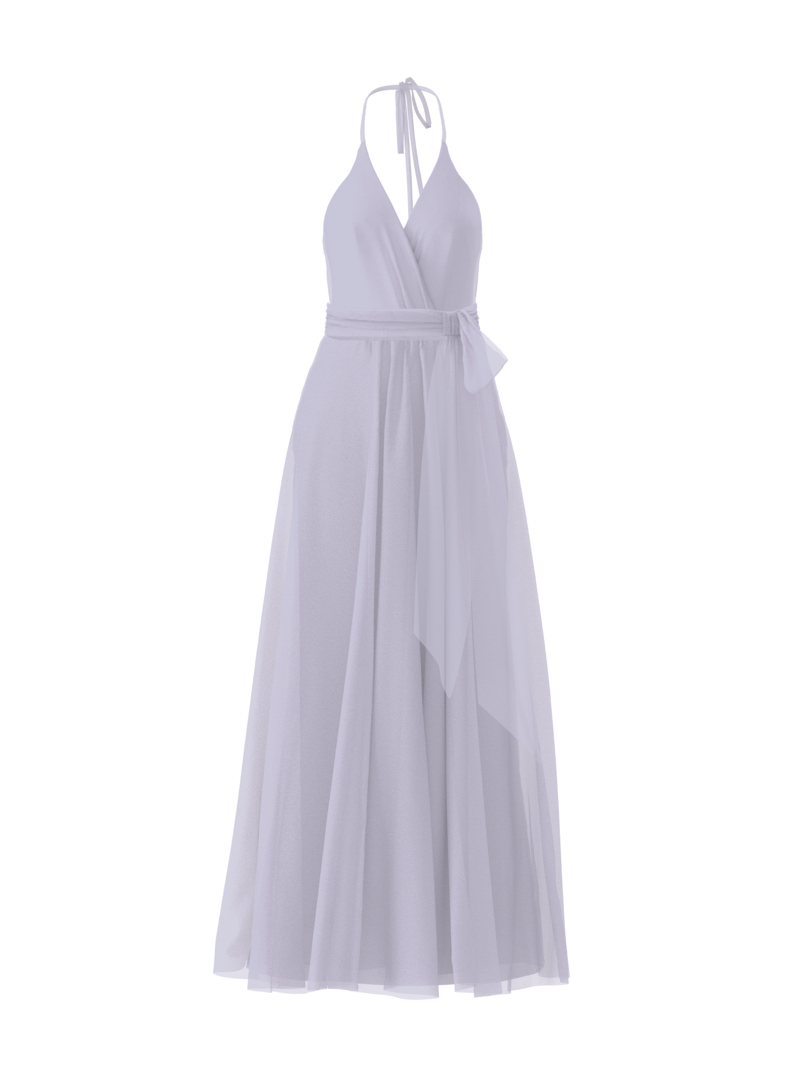 Carmelle Bodice & Justine Skirt Set with Sash Belt in Lilac - Perfect for Weddings, Parties, and Special Occasions