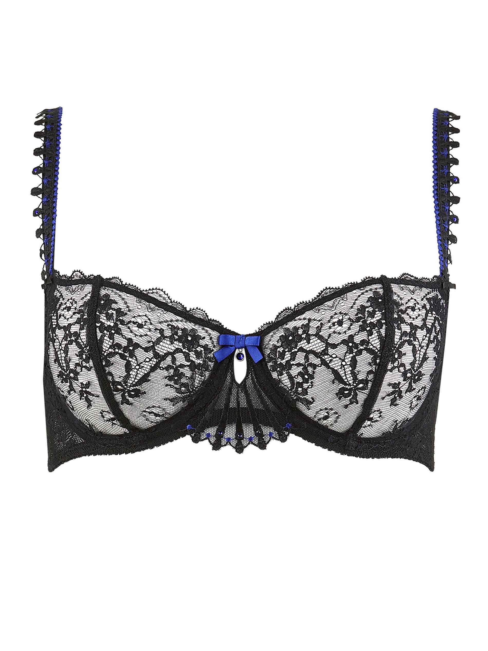 Aubade Women's Ivrese Byzantine Half-Cup Bra - Sexy Lace Underwire Push Up Bra for Special Occasions & Date Nights