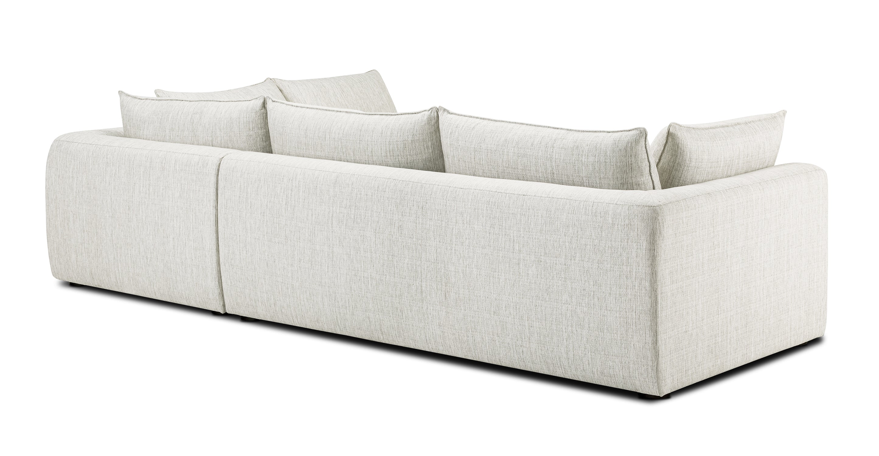 Modern Marcel Right Facing Corner Sectional Sofa - L-Shaped Couch with Chaise Lounge for Living Room, Family Room & Home Theater - Comfortable Fabric Upholstery