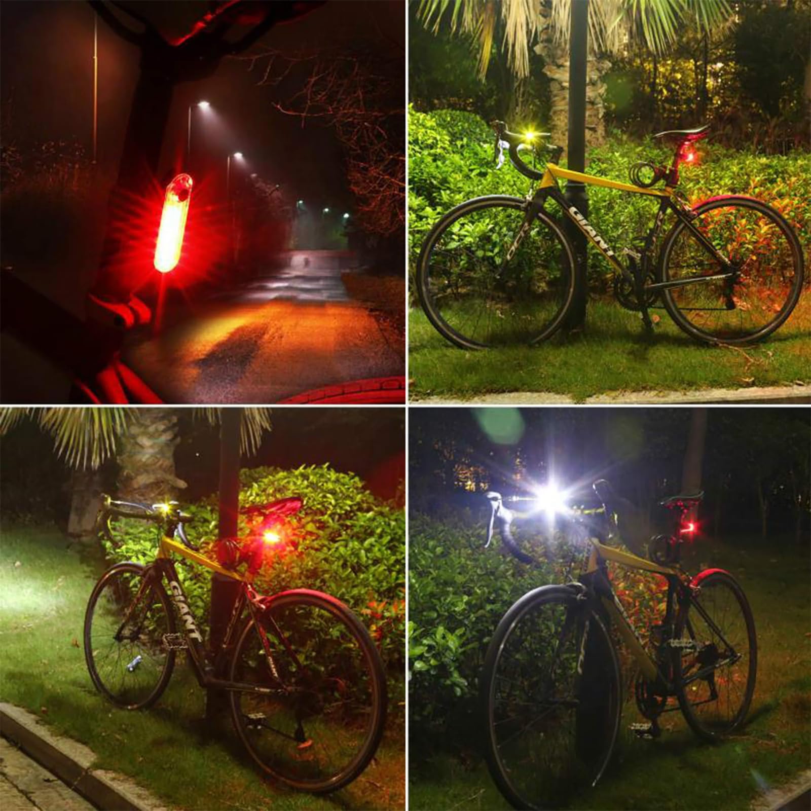 Rechargeable Bike Tail Light 2 Pack - Red Rear Bicycle Light for Night Riding, Long Battery Life, Easy Installation for Bikes, Trailers & Helmets | Perfect for Commuting, Cycling Safety & Outdoor Adventures