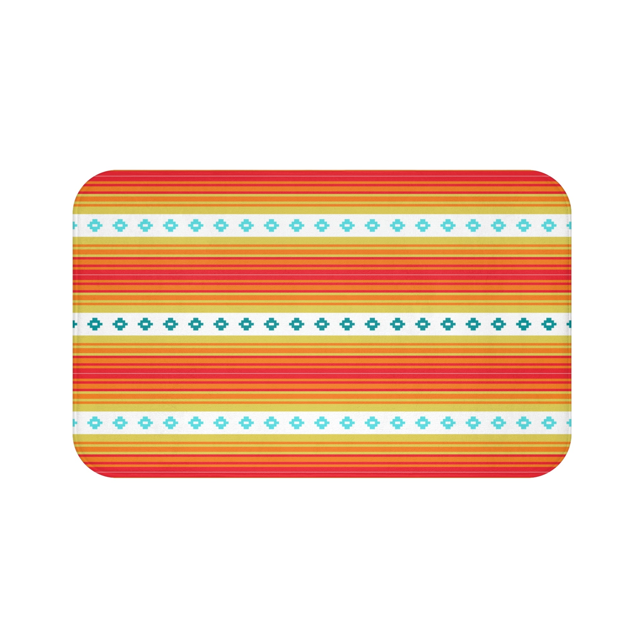 Boho Bath Mat - Soft Microfiber Non-Slip Bathroom Rug with Southwestern Design for Small & Large Spaces | Perfect for Bathroom Decor and Cozy Home Use