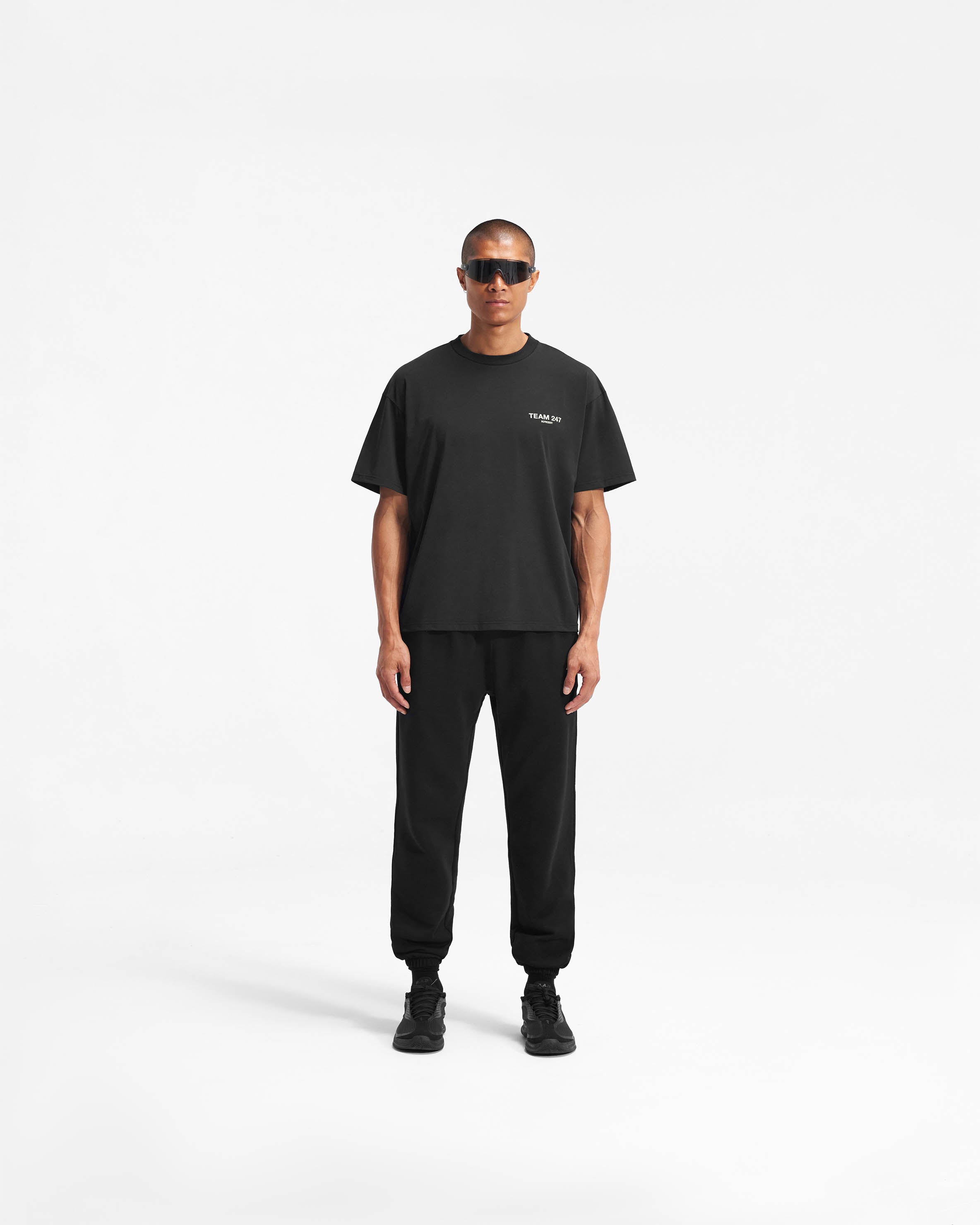 Team 247 Men's Comfortable Sweatpants - Black | Soft Jogger Pants for Lounge, Gym & Casual Wear