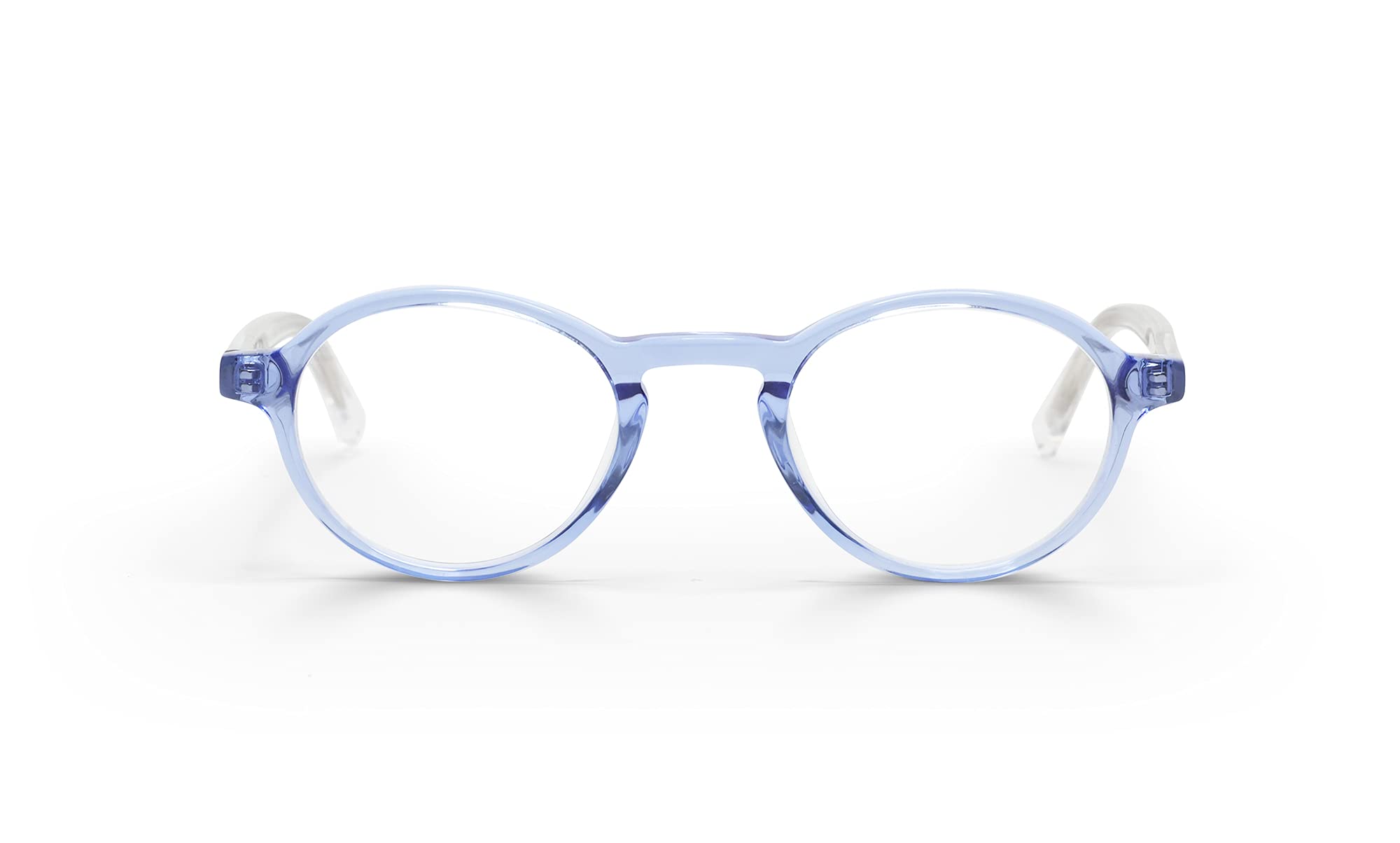 Premium Reading Glasses for Men & Women | Eyebobs Board Stiff Round Frame for Narrow Faces | Perfect for Office, Reading & Computer Work