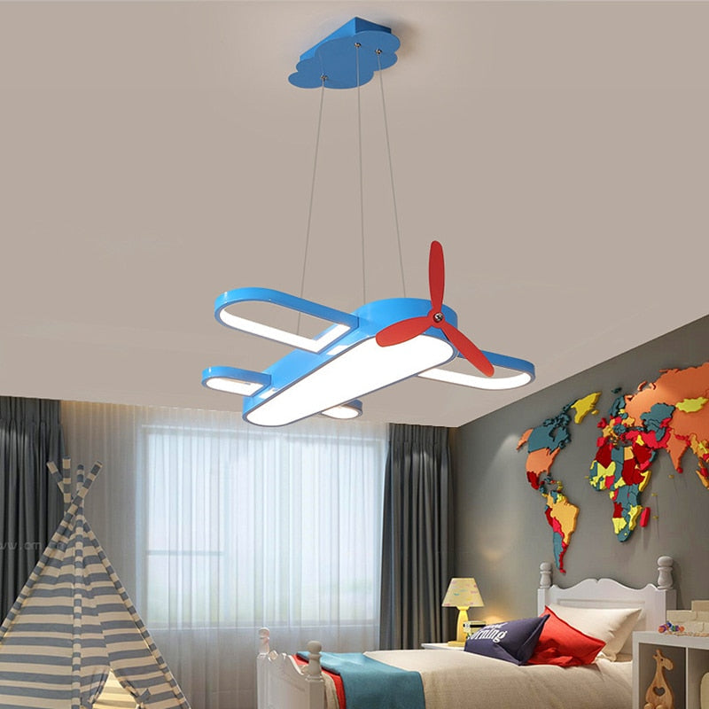 Airplane Ceiling Light - Stylish LED Room Illumination for Kids Bedroom & Nursery Decor