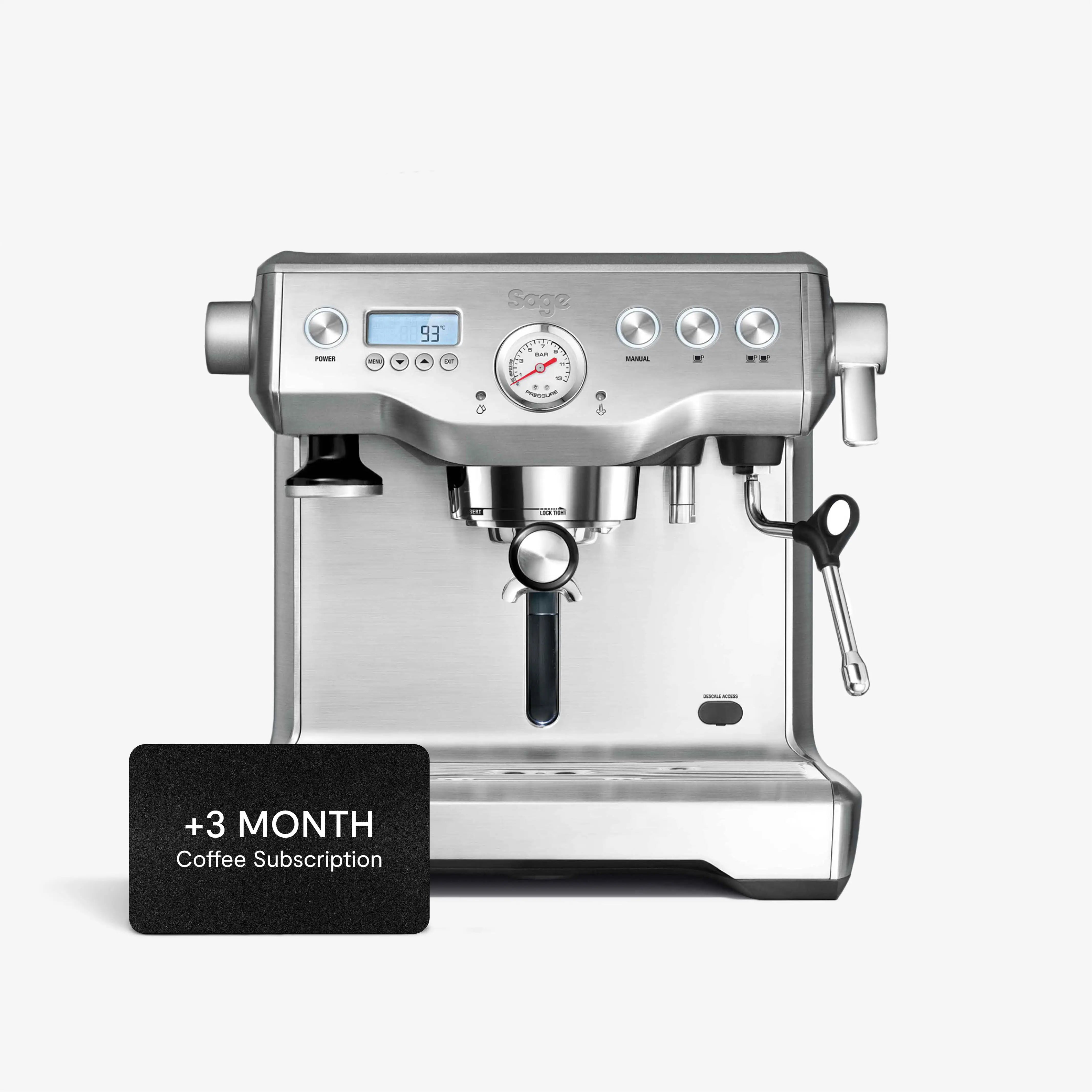 Sage Dual Boiler Espresso Machine - Stainless Steel Professional Coffee Maker for Home & Cafe Use | Perfect for Latte, Cappuccino & Americano