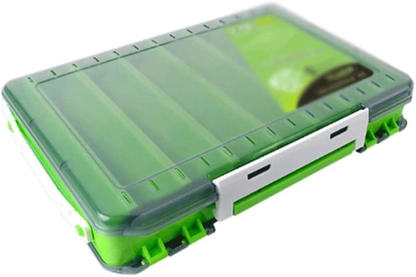 Double-Sided Fishing Tackle Box - Waterproof Bait & Hook Storage Organizer with Adjustable Dividers | Portable Plano Box for Freshwater & Saltwater Fishing, Camping, and Outdoor Adventures