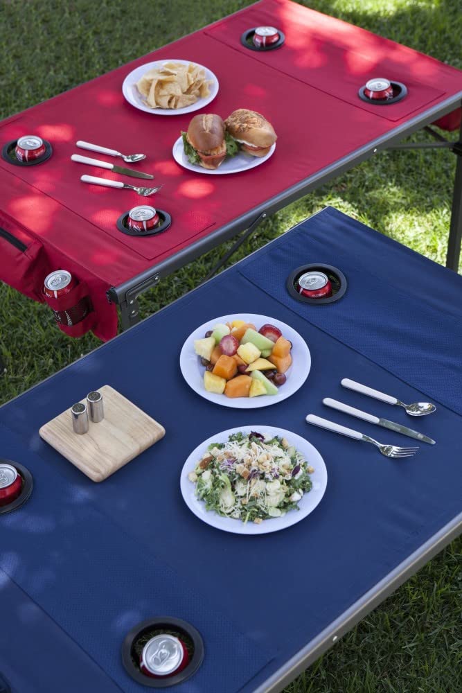 PICNIC TIME NCAA Virginia Tech Hokies Soft Top Travel Table - Portable Folding Table for Camping, Tailgating & Outdoor Events - Black, One Size (799-00-179-604-0) - Perfect for Picnics, Beach Trips & Sporting Events