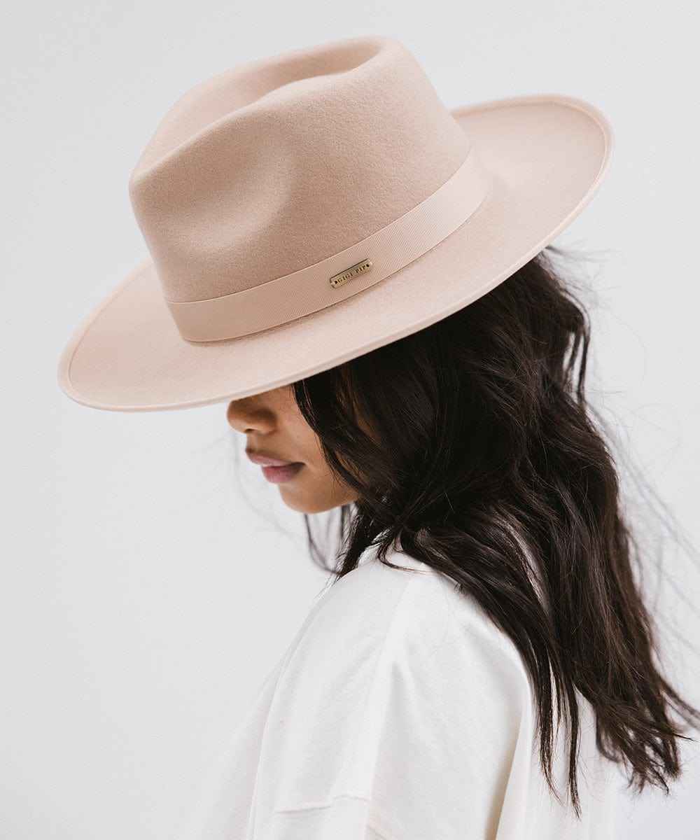 Monroe Rancher Fedora Hat for Men & Women - Western Style Cowboy Hat with Wide Brim - Perfect for Outdoor, Rodeo, and Country Music Events