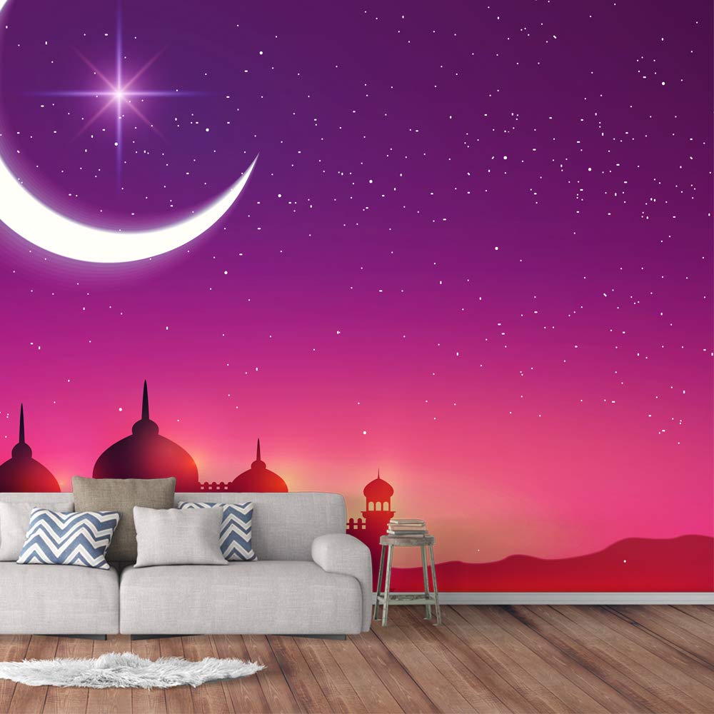 IDEA4WALL Dream Castle Large Removable Wallpaper - Peel and Stick Wall Mural for Bedroom (100x144 inches) - Perfect for Kids Room Decor, Nursery, Dorm & Home Interior Design