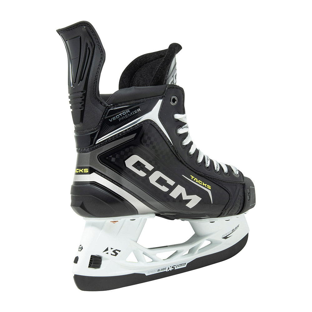 CCM Tacks Vector Premier 2024 Intermediate Ice Hockey Skates - High Performance Hockey Skates for Youth & Adults - Perfect for Ice Rink Games, Training & Competitive Play