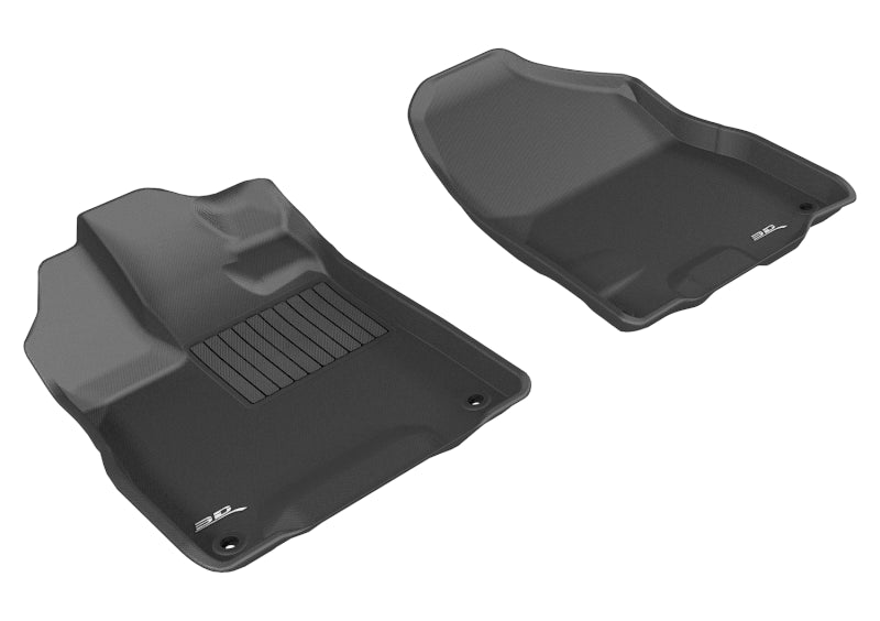 3D MAXpider Kagu Custom Fit Floor Mats for 2014-2020 Acura MDX (1st Row, Black) - All-Weather Protection & Premium Car Interior Accessories for SUVs