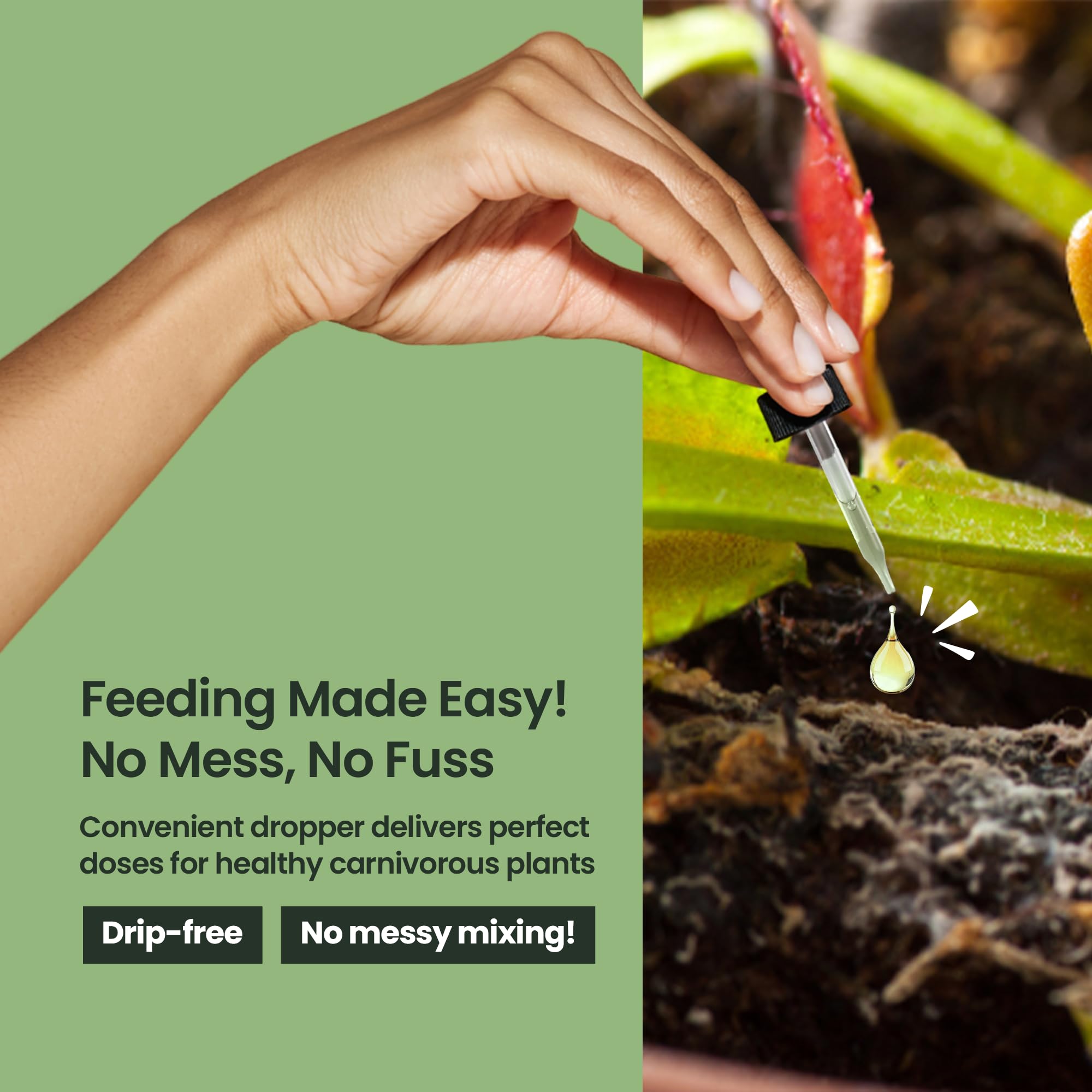 4oz Carnivorous Plant Food & Venus Fly Trap Fertilizer - Premium Liquid Plant Nutrients for Pitcher Plants, Sundews & Flytraps (Feeds 500+ Times) | Indoor & Outdoor Carnivorous Plant Care for Healthy Growth