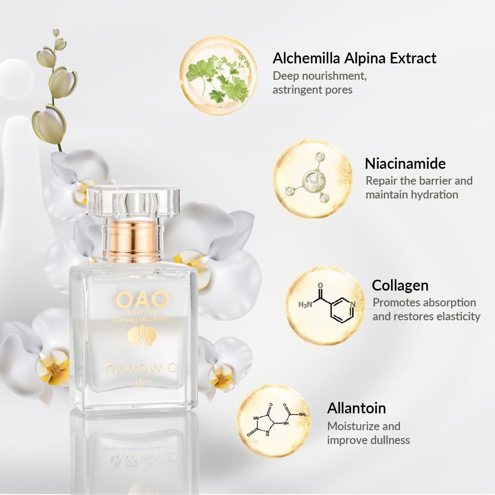 Orchid Hydration & Anti-Aging Skincare Set: Facial Oil & Milk Complex Cream for Dry, Sensitive Skin – Day & Night Moisturizing & Revitalizing Treatment (2 x 0.51 oz) | Perfect for Daily Skincare Routine, Travel Essentials & Gift Sets