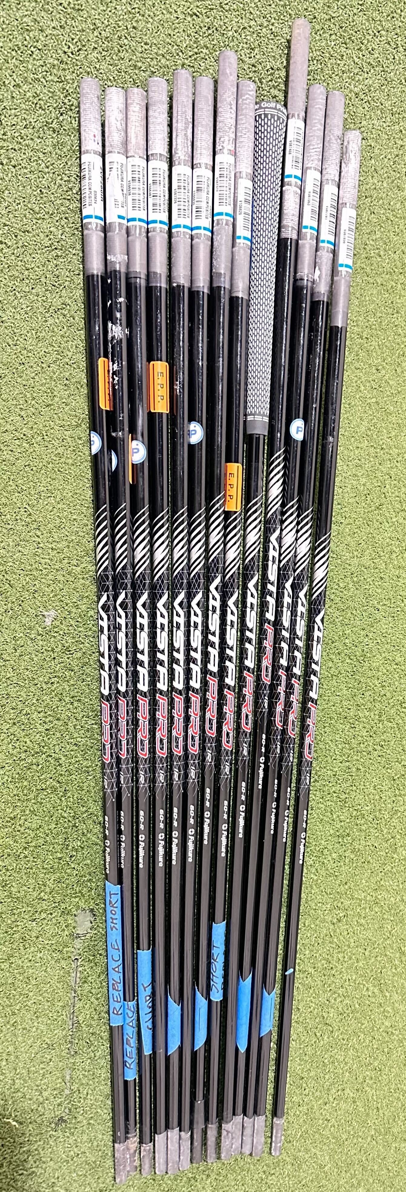 13 Premium Golf Shafts Set - Various Lengths, Flexes & Top Brands for Drivers, Irons & Woods | Perfect for Golf Club Repair & Custom Upgrades